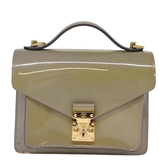 LOUIS VUITTON Monogram Vernis Monceau BB Hand Bag Lila - Picture 13 of 16